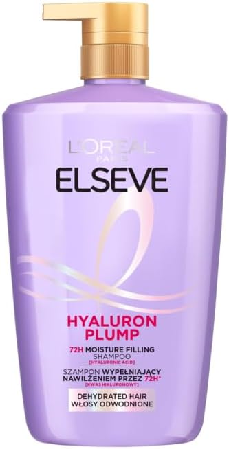 Detalle de L'Oréal Paris Elseve Hydra Hyaluronic shampoo 1000 ml voor hydratatie en glans