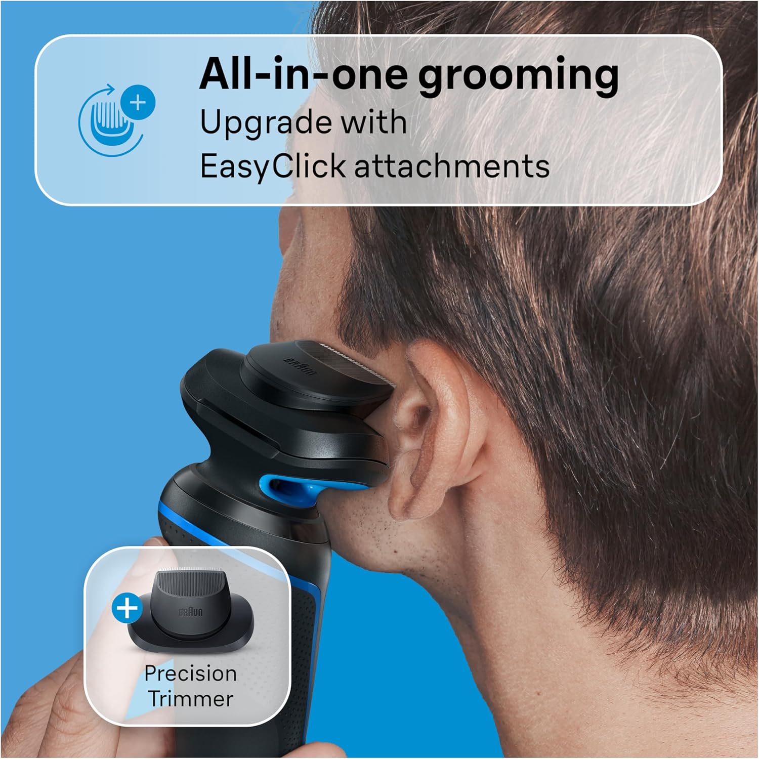Detalle 1 de Braun 52-B1200s Series 5 Foil Shaver, Wet & Dry, 50-Minute Battery