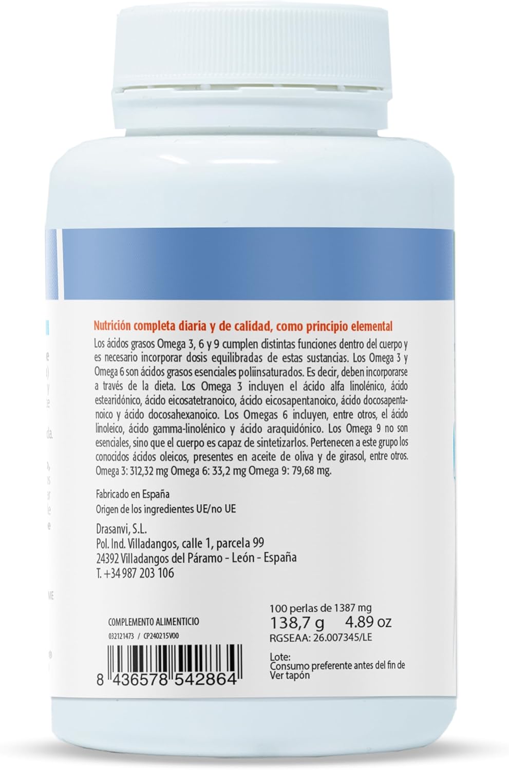 Thumbnail 2 de NutraBasic Omega 3-6-9 1000mg - 100 Perlas 🌱