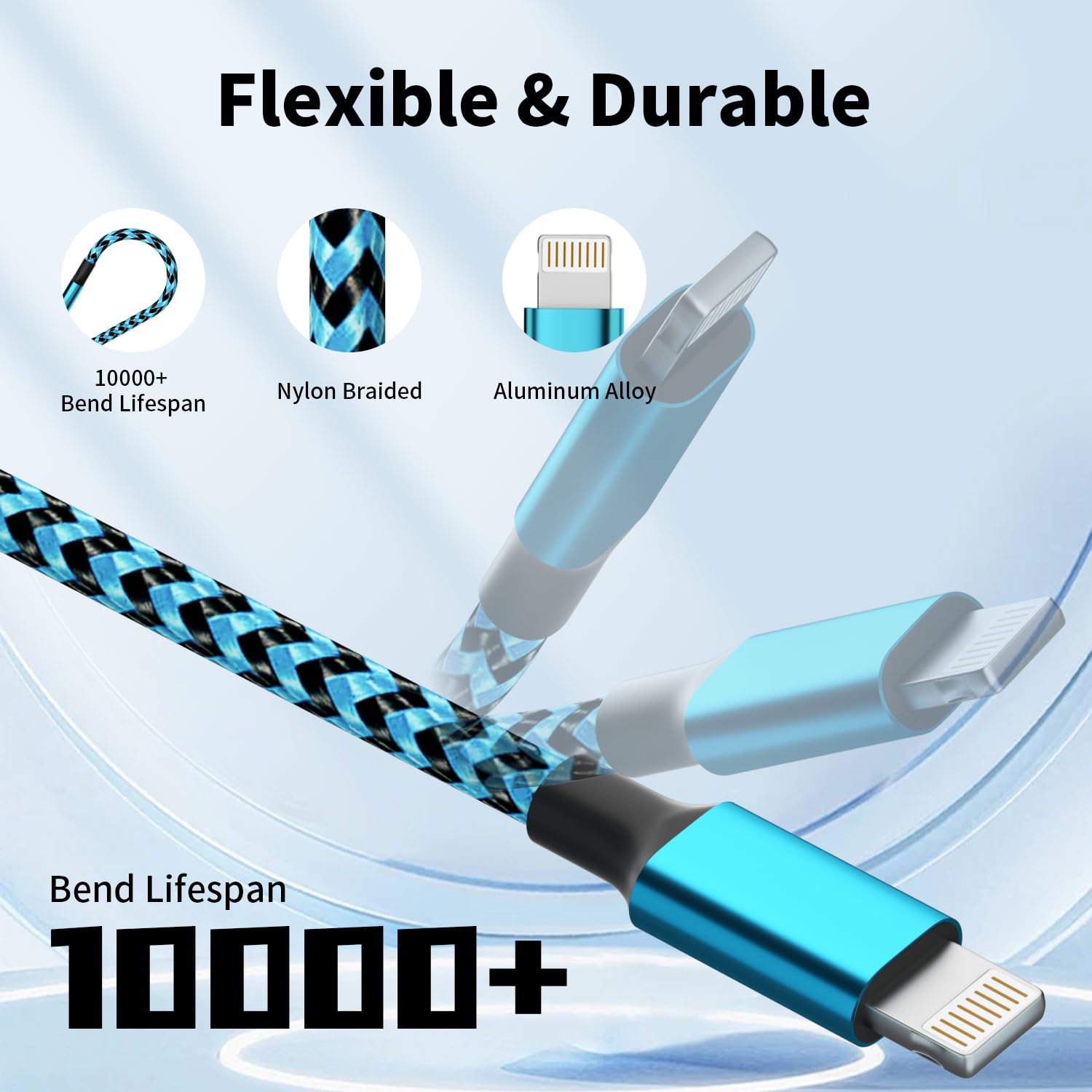 Thumbnail 3 de Firsting Multi Charging Cable 4ft 3-in-1 Charger