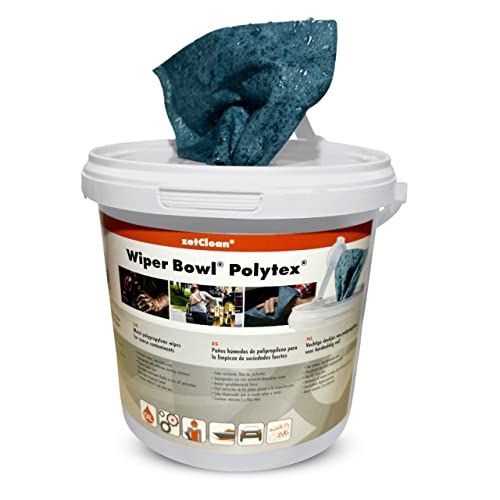 Imagen de ZVG zetClean 50130-001 Lingettes nettoyantes pour essuie-glace Polytex Mixte Adulte, Bleu, 25 x 25 cm – 72 pièces en OfertitasTOP