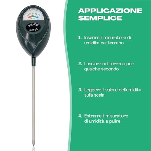 Detalle 2 de Netrox Misuratore Umidità Terreno per Piante e Vasi con Sensore Irrigazione