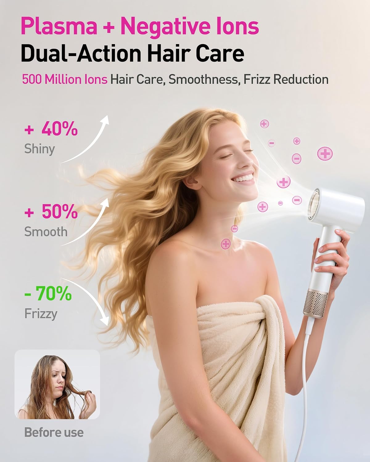 Thumbnail 1 de High-Speed Hair Dryer 160K RPM Brushless Motor