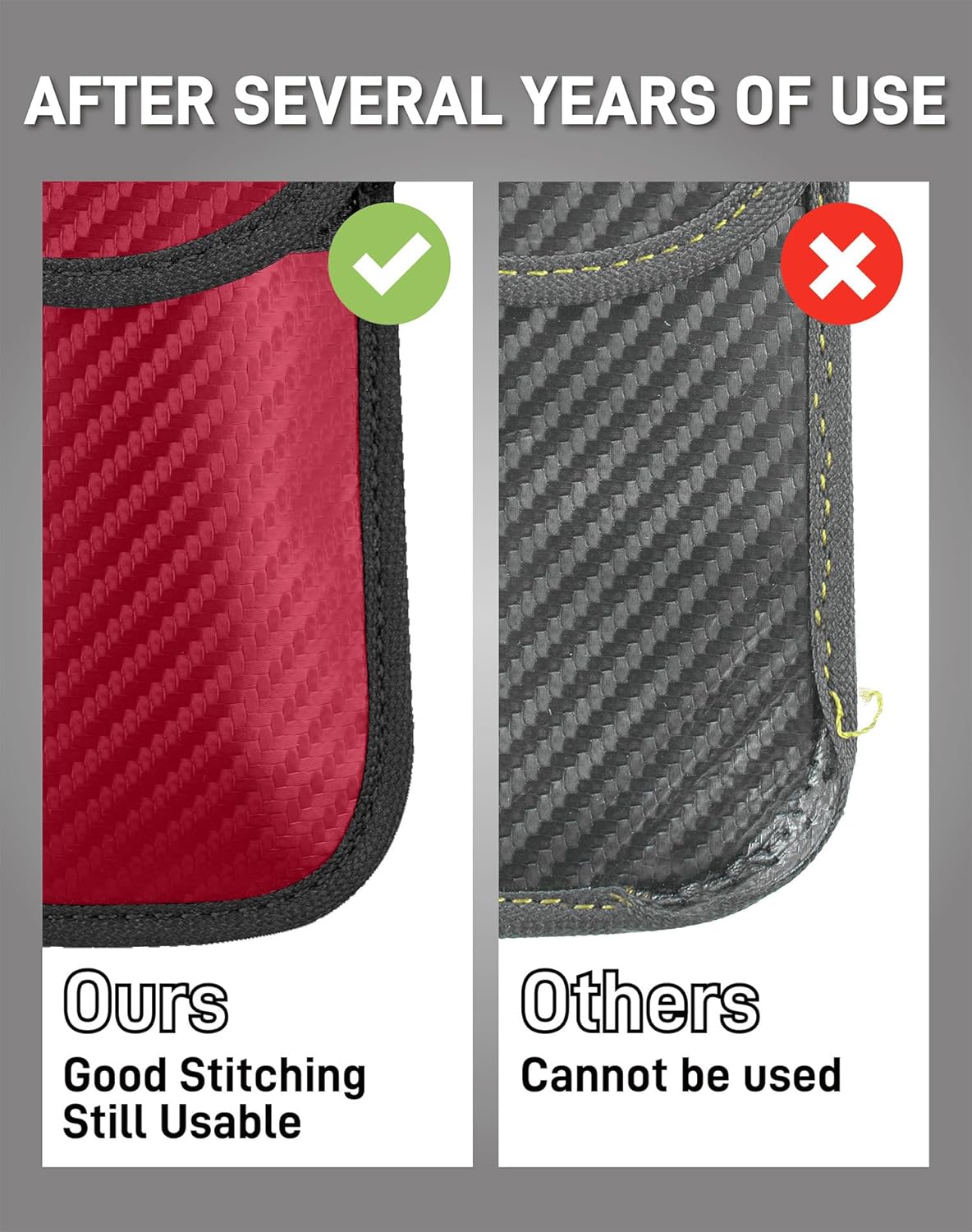 Thumbnail 4 de Vammcht Upgraded Faraday Bag for Key Fob (2 Pack) – Premium Car Key Shield