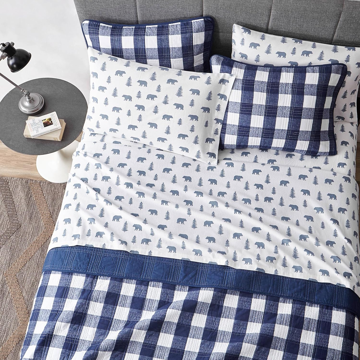 Detalle 2 de Eddie Bauer King Size Flannel Sheets