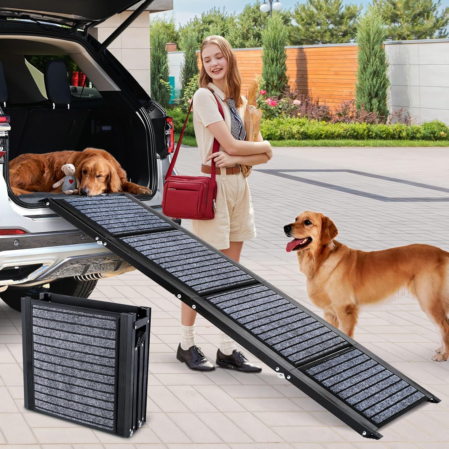 Extra Long 170cm Foldable Dog Ramp for Large Dogs