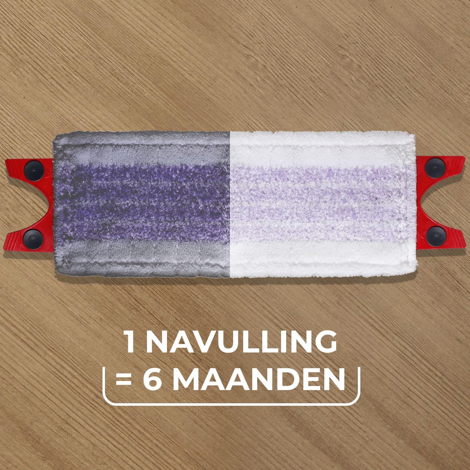 Detalle de Vileda Ultramax Care dweilnavulling voor delicate vloeren van gerecyclede microvezel