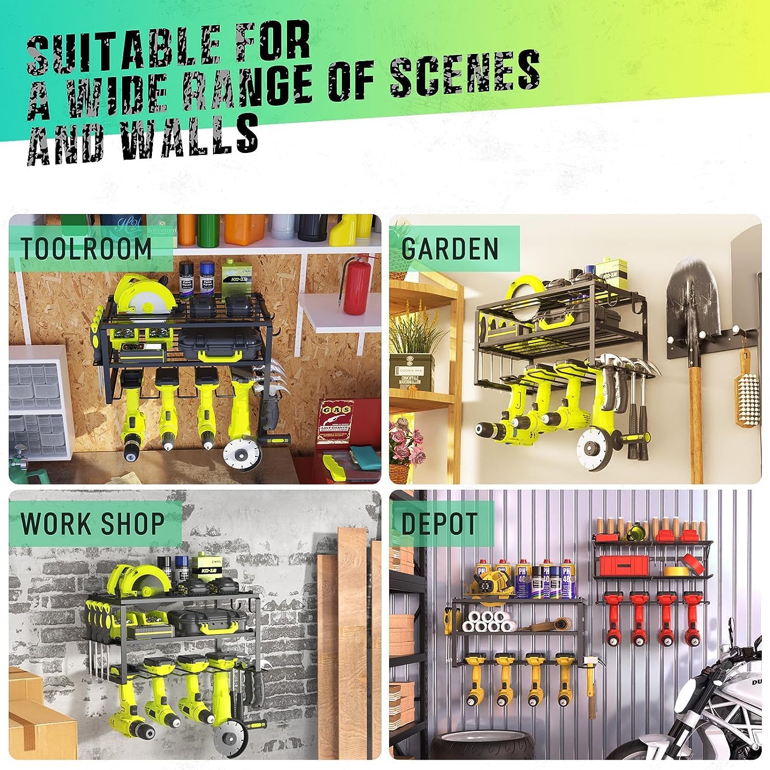 Thumbnail 3 de Weldun Wand-Organizer für Elektrowerkzeuge 25 kg