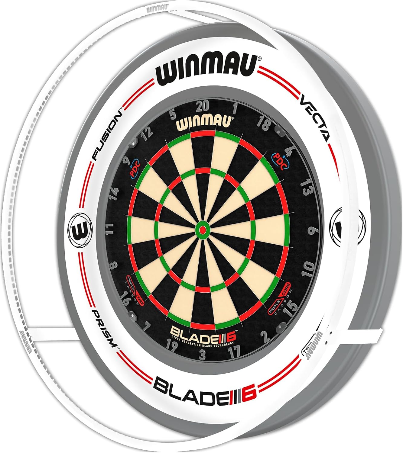 Thumbnail 6 de WINMAU Plasma Dartboard Light (Black or Ice): 360° Shadow-Free LED Ring for Dartboards