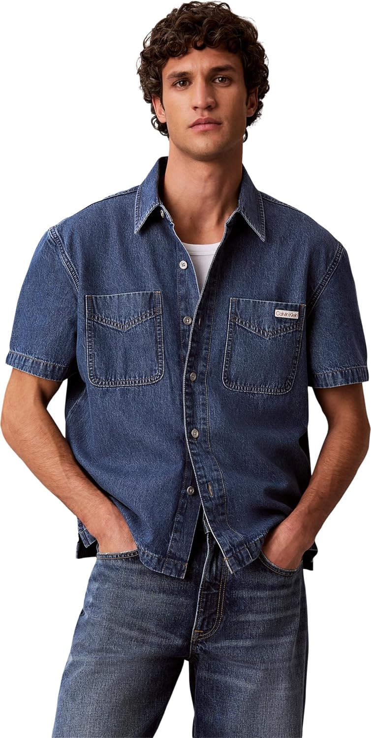 Detalle de Calvin Klein Altre Camicie Uomo – Originale e Versatile
