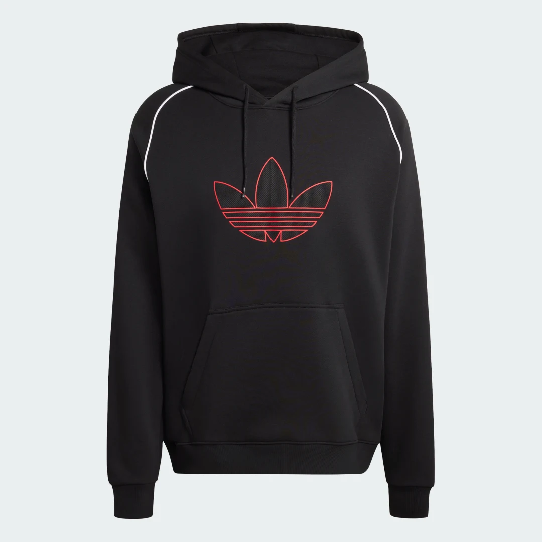 Detalle 2 de Sudadera con capucha SST de Adidas – negro, estilo urbano y comodidad para el día a día