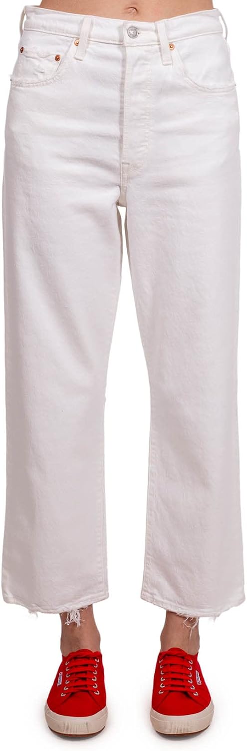 Detalle de Levi's Ribcage Straight Ankle Vaqueros Mujer
