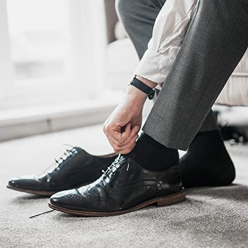 Thumbnail 2 de DarkCom Men's Smart Dress Socks (6 Pairs, Black) – Seamless Comfort for All Day Wear