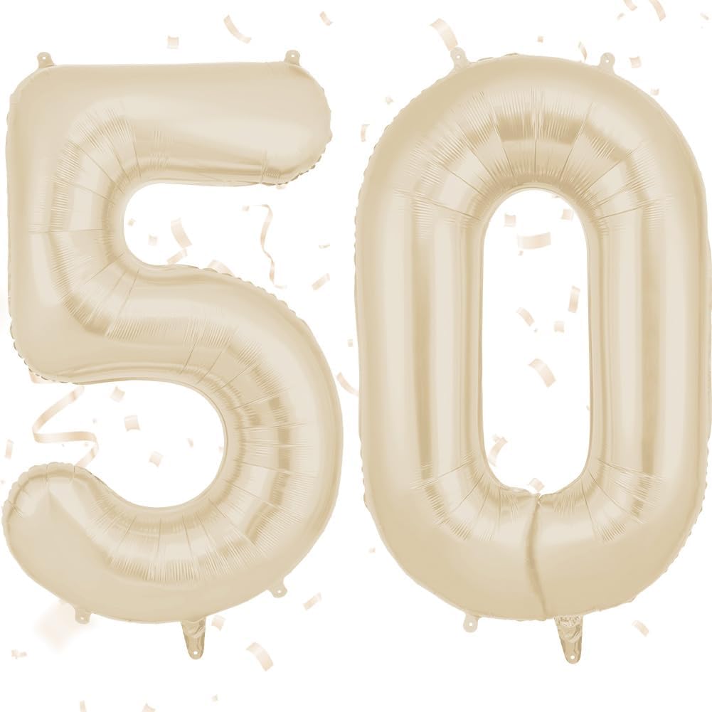 AOOSU ballon d’anniversaire 50 ans 101 cm