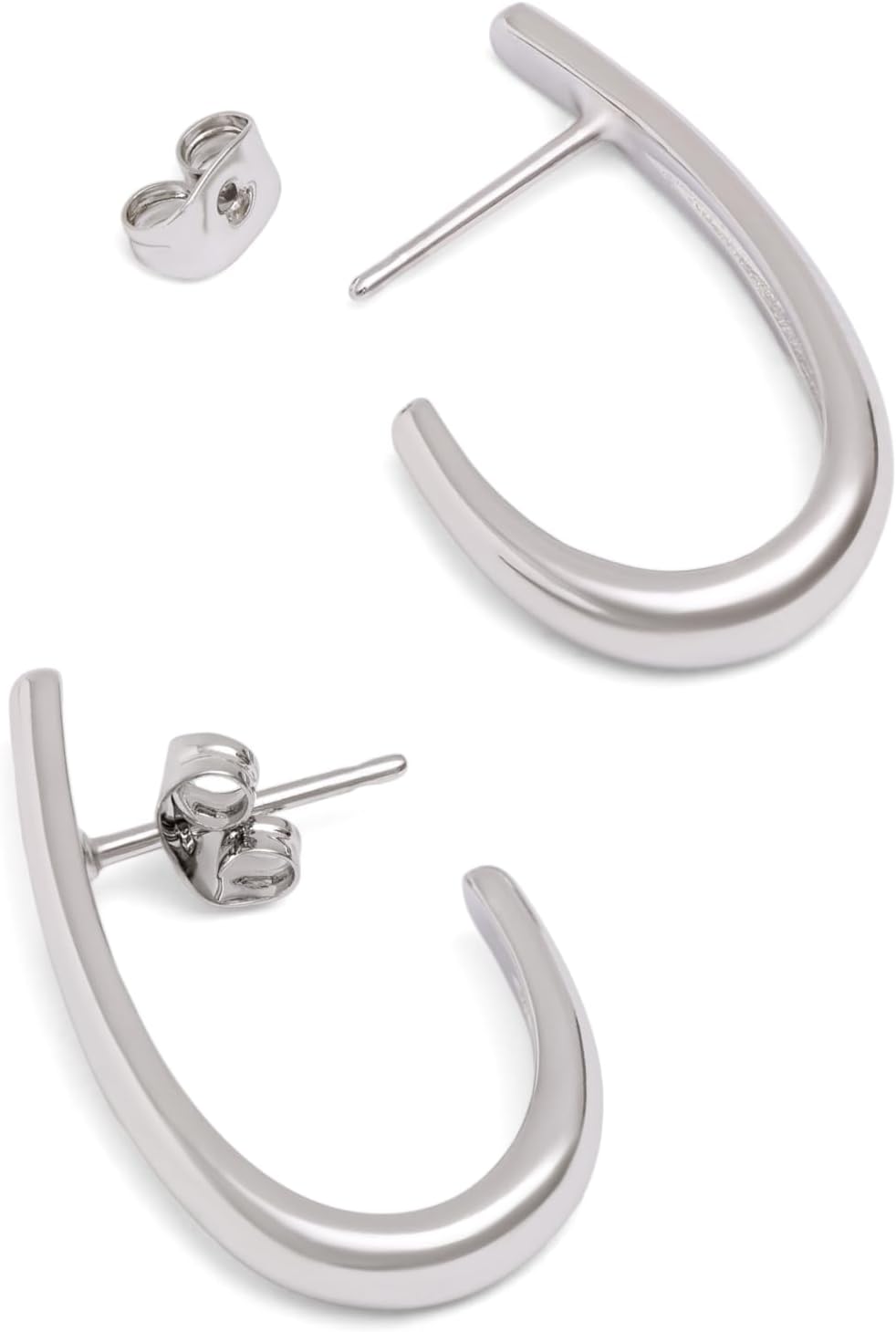 Detalle de SINGULARU Aby orecchini a cerchio in ottone placcato oro 18Kt 💍