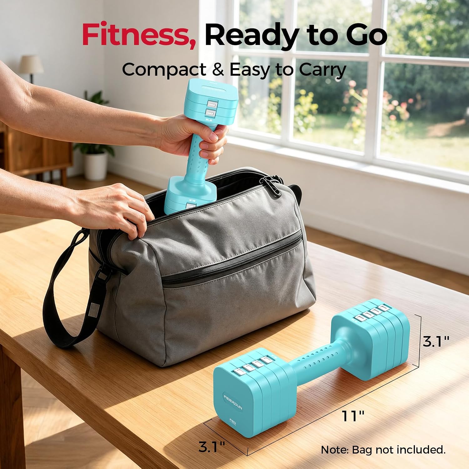 Thumbnail 6 de FEIERDUN Adjustable Dumbbells 5-in-1