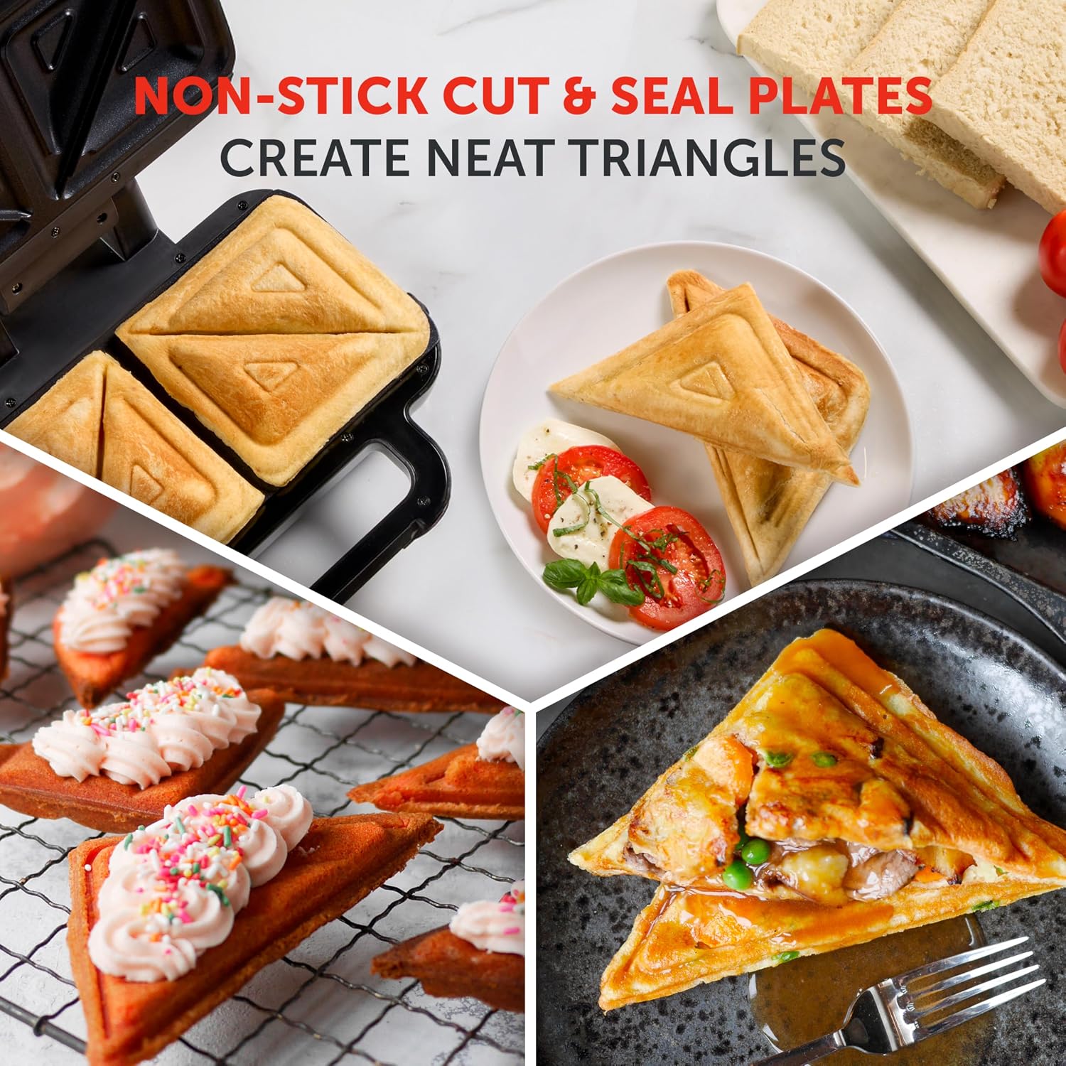 Thumbnail 3 de Breville Stuff 'n' Press Deep Fill Toastie Maker (2 Slice) – VST101