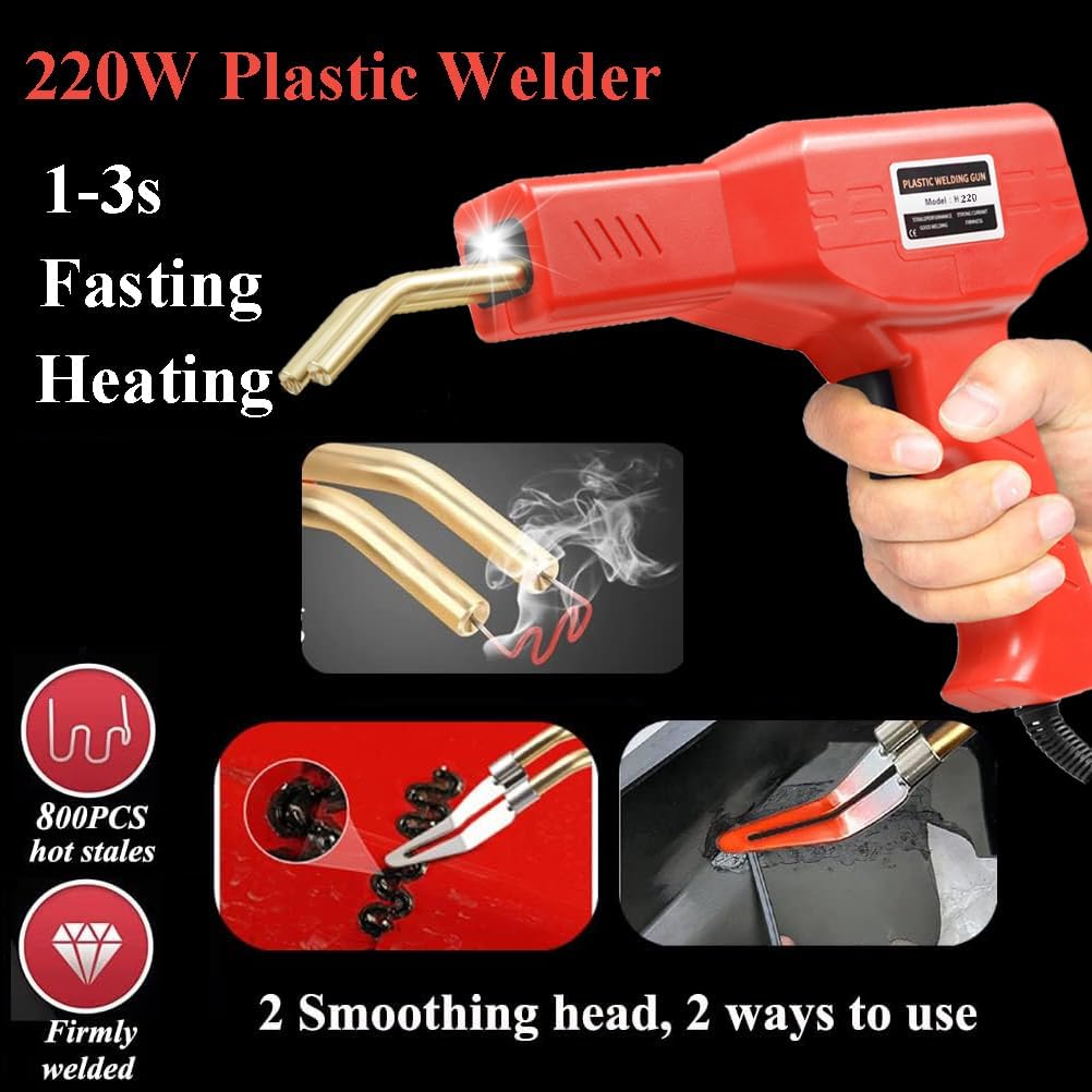 Thumbnail 6 de Upgraded 220W Plastic Welder: 2-in-1 Plastic Welding Kit with 1002-Piece Accessory Set