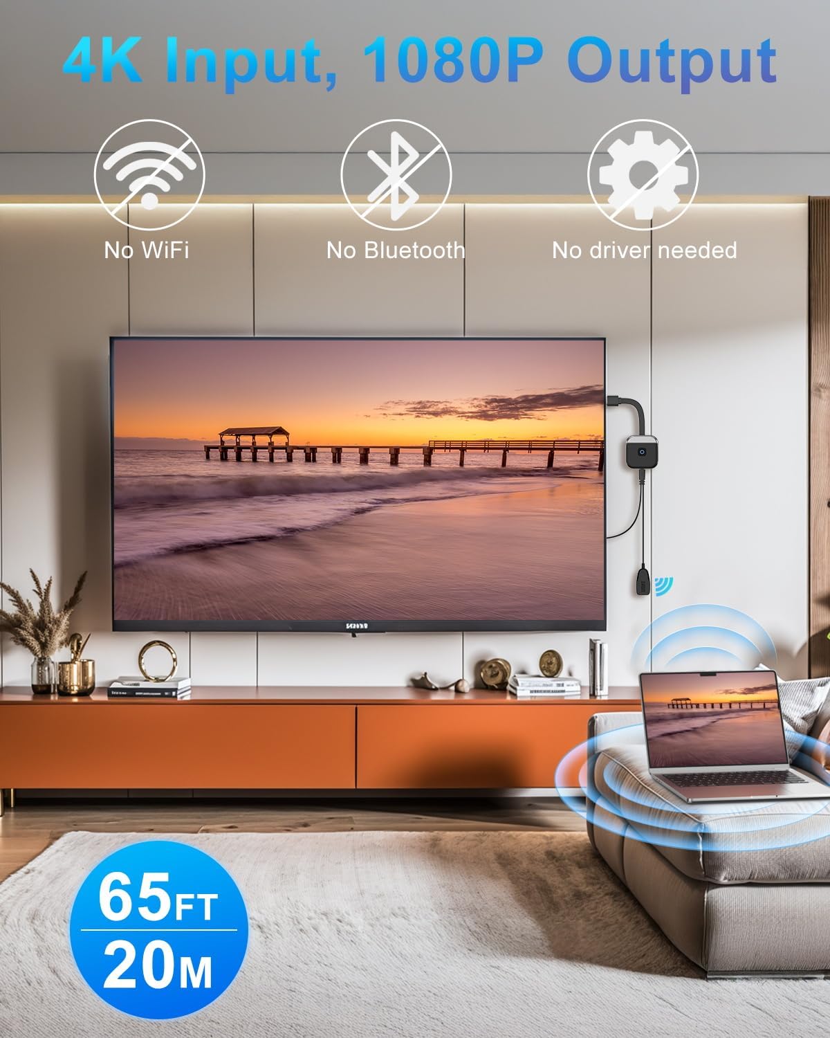 Detalle 2 de Wireless HDMI Miracast Dongle 4K