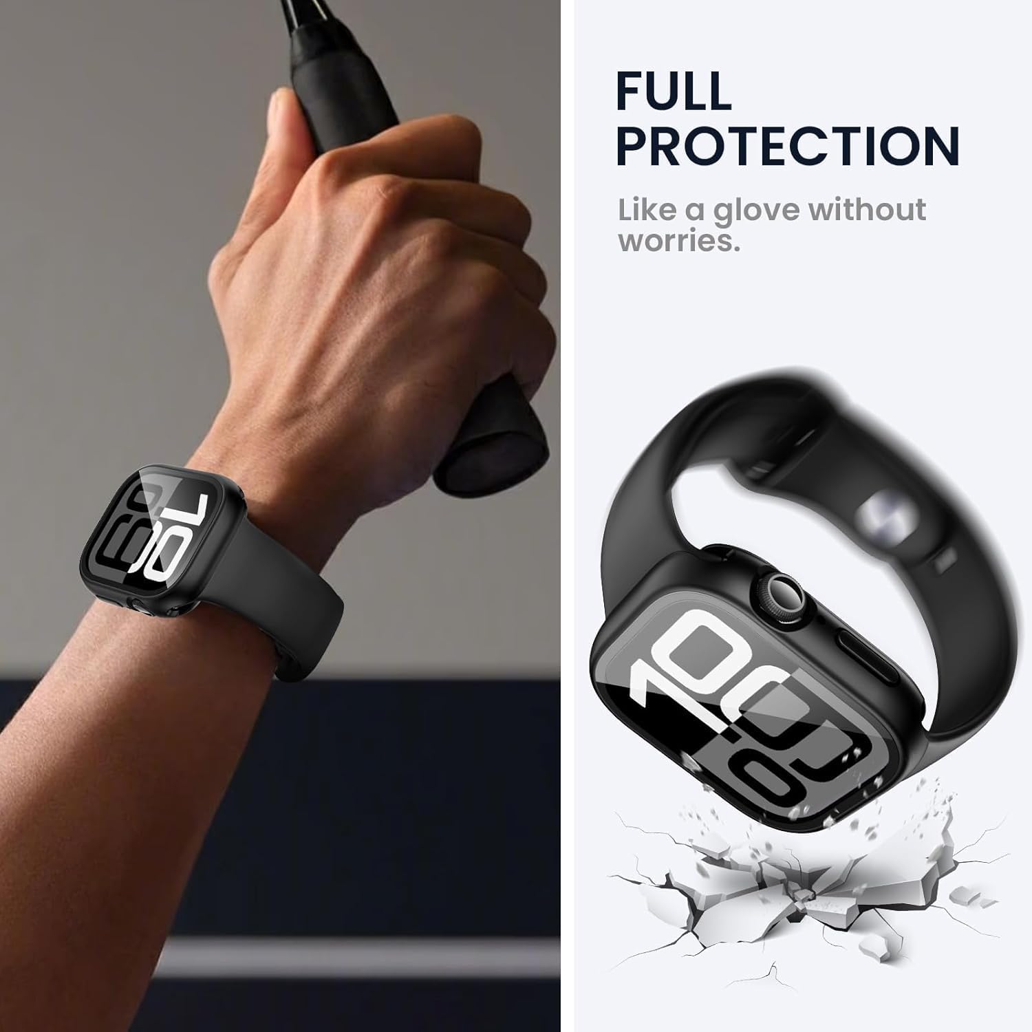 Thumbnail 4 de Tensea 2 in 1 Waterproof Apple Watch Screen Protector Case for Series 11/10 (46mm)