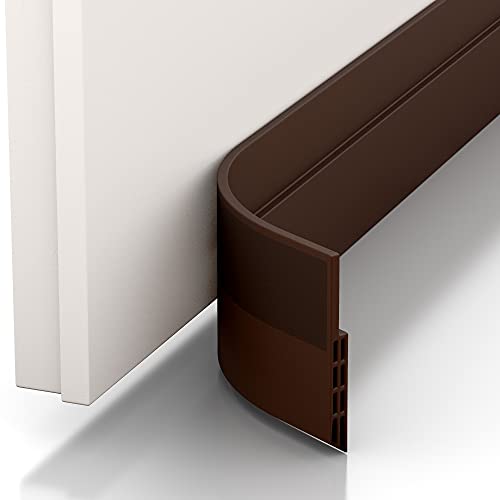 Vellure Paraspifferi porta blindata NUOVO - Sottoporta Premium (1x marrone)