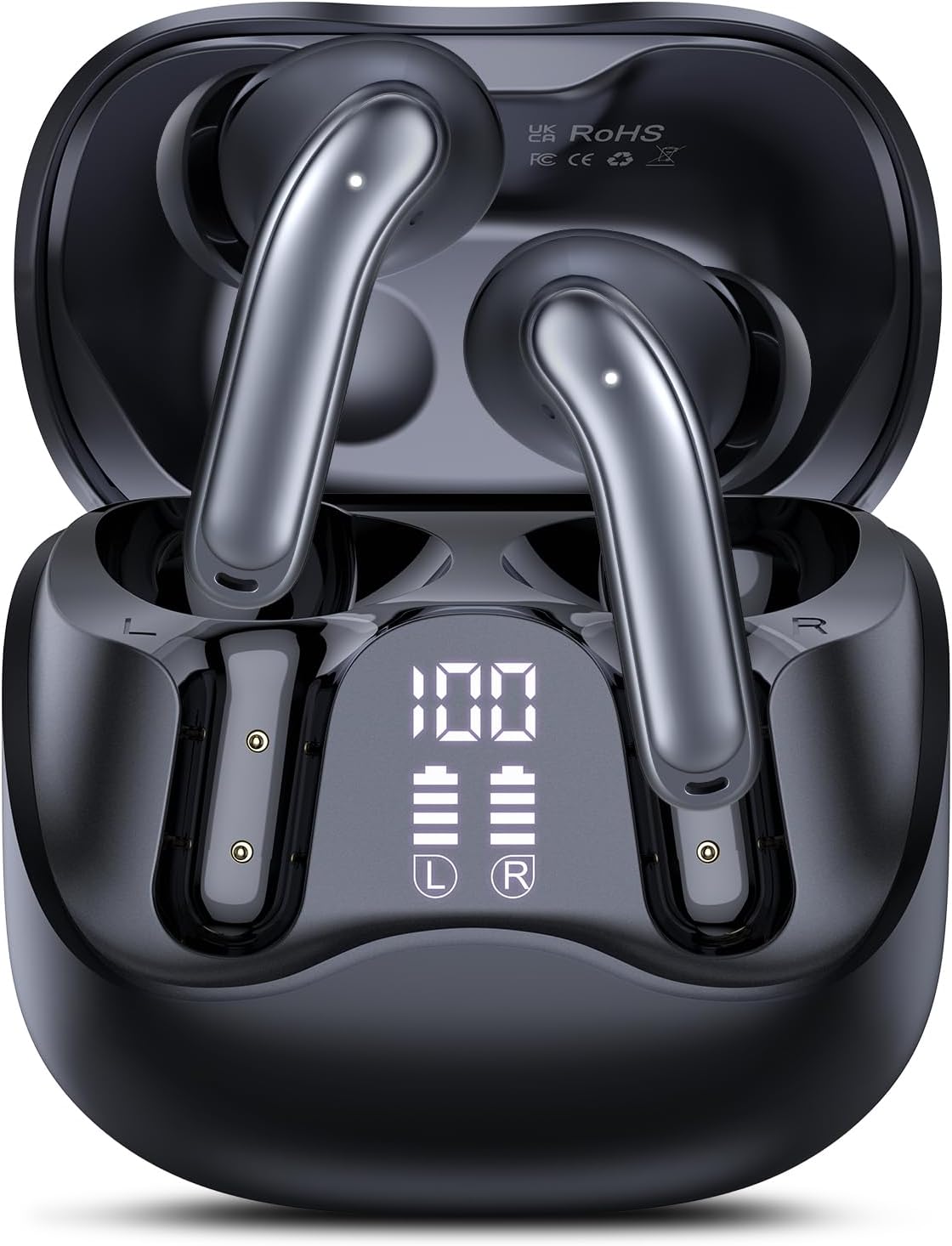 Detalle de Bluetooth Kopfhörer mit Hybrid ANC und 8 EQ-Modi – In Ear, 5.4, Multipoint, 49 Std. Gesamt-Playtime