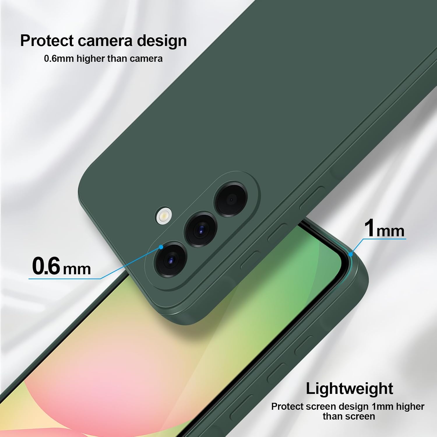 Thumbnail 2 de GiiYoon Hülle für Samsung Galaxy A56 5G – TPU Silikon Case mit Rundumschutz, grün