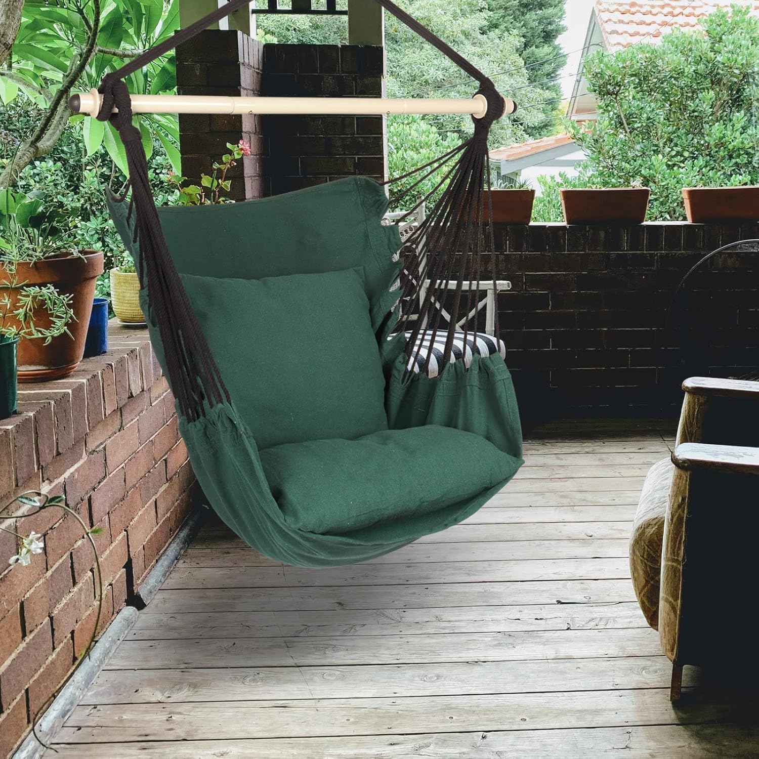 Detalle 2 de Highwild Hammock Chair Hanging Rope Swing 500 lbs
