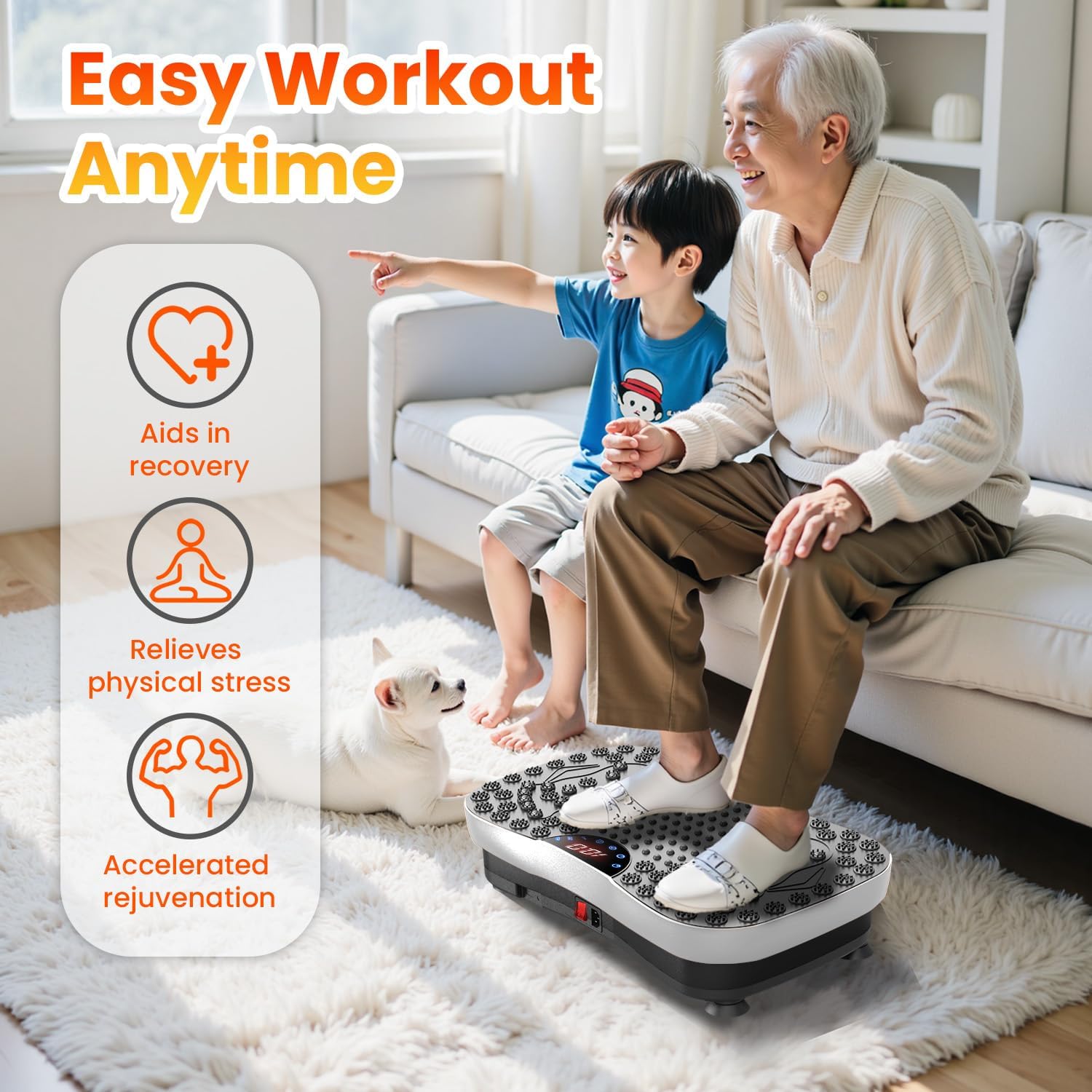 Thumbnail 6 de AXV Vibration Plate 120-Speed Workout Platform
