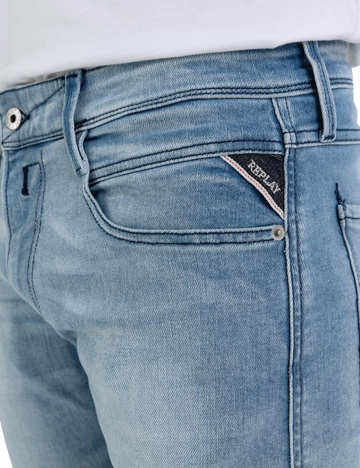 Thumbnail 6 de Replay Herren Jeans Anbass Hyperflex Colour Xlite – Slim Fit mit Power Stretch