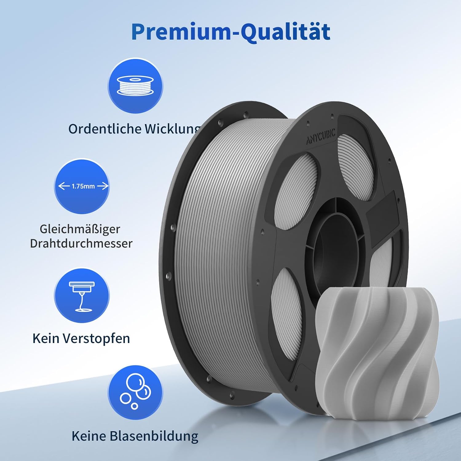 Thumbnail 2 de ANYCUBIC PLA Filament 1,75mm 1KG 🖨