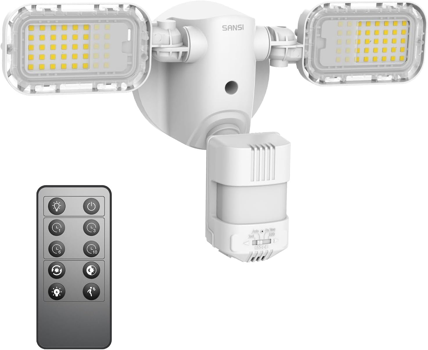 Detalle de SANSI C2440-MW-90W LED Outdoor Floodlight, 10,000 Lumens, Remote, IP65