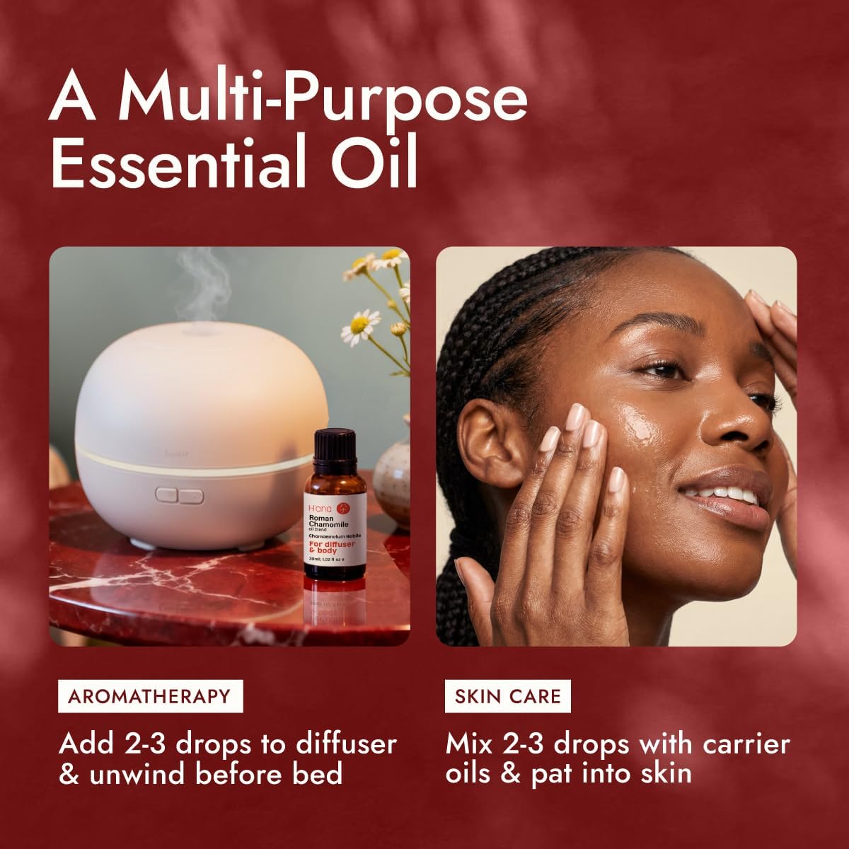 Thumbnail 4 de H’ana Roman Chamomile Essential Oil (1 fl oz) – 100% pure Roman chamomile for aromatherapy, skin care and DIY