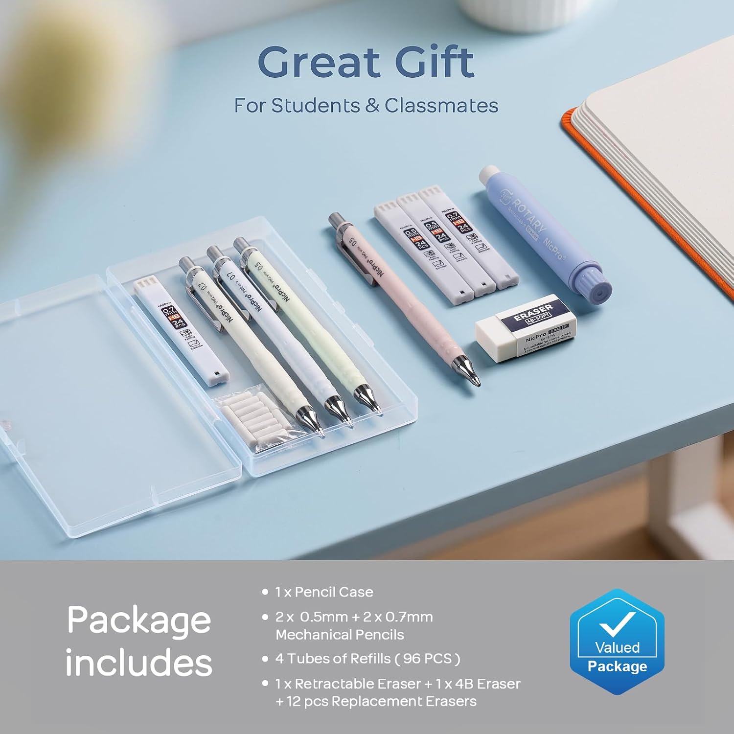 Thumbnail 6 de Nicpro Mechanical Pencil Set, 0.5 mm