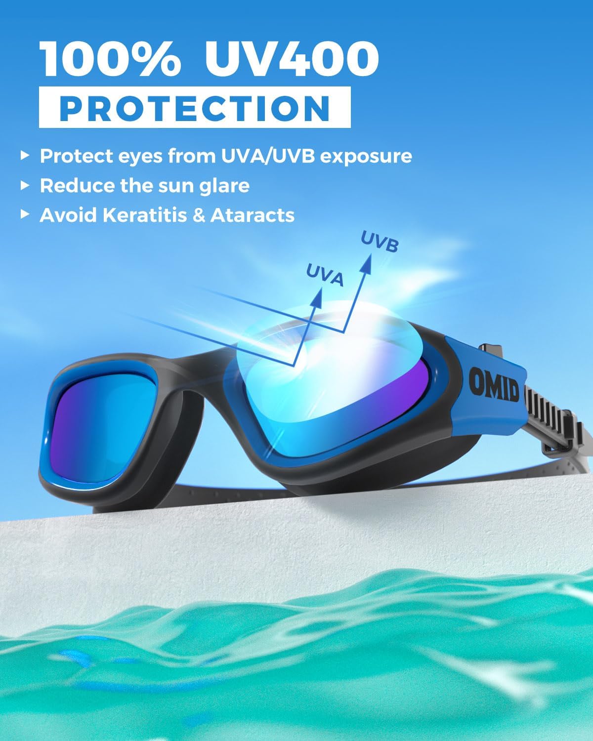 Detalle 2 de OMID P2 Polarized Swim Goggles 180°