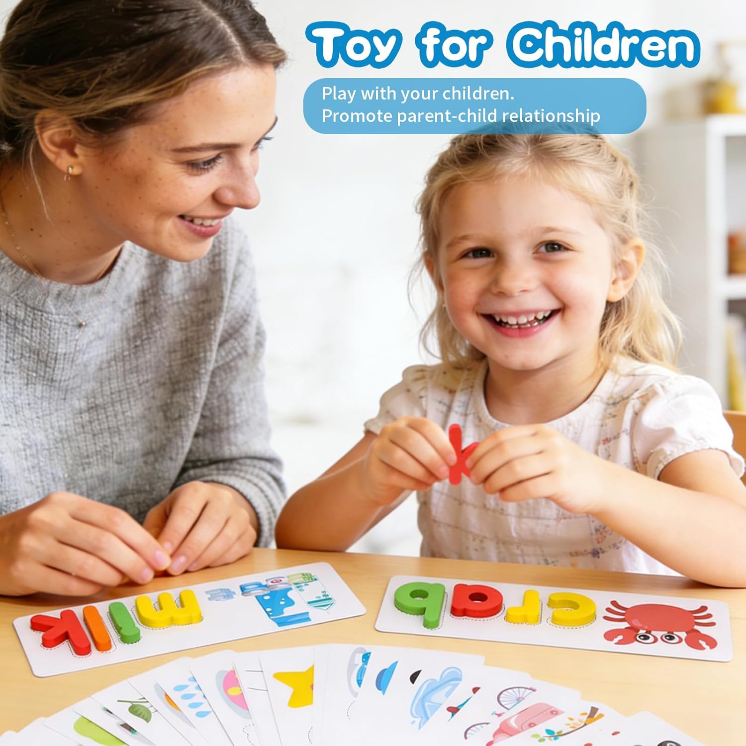 Detalle 2 de Alphabet Letter Puzzle Toddler Learning Toy 1–4 years 🧩