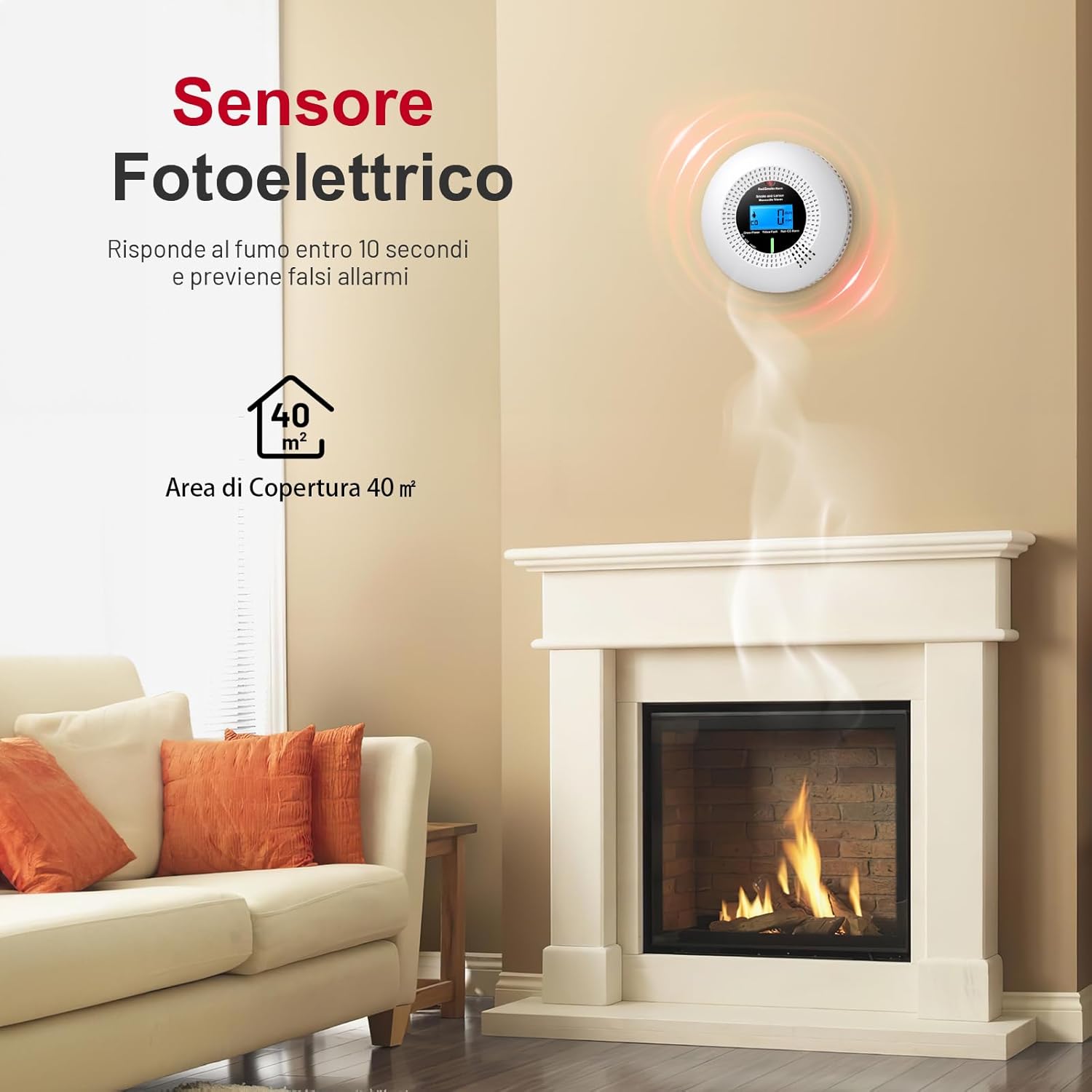 Thumbnail 5 de PHYSEN WiFi Rilevatore di Fumo e Monossido 10 anni