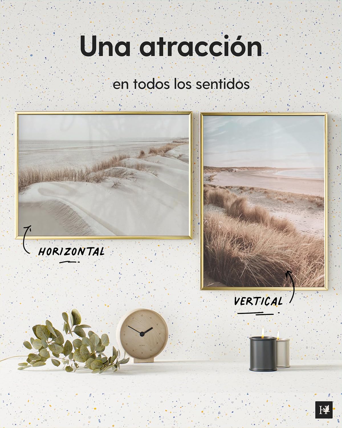 Thumbnail 4 de Heimlich® Marco de Fotos 40x60 cm Dorado 🖼