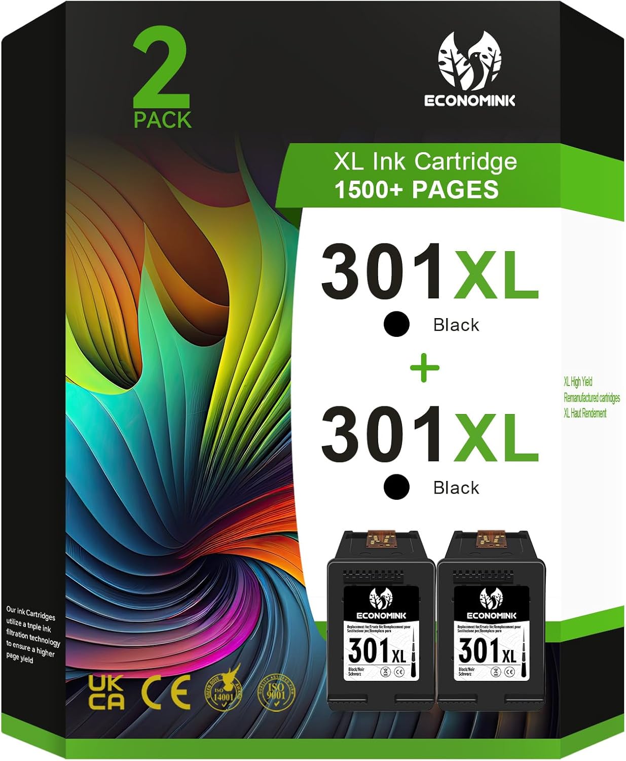 Economink 301 XL cartucce inchiostro nero per HP 301 📷