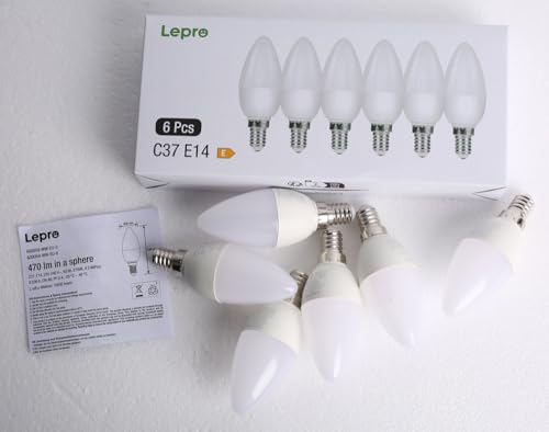 Thumbnail 8 de Lepro C37 E14 LED Light Bulb, Warm White 2700K – Pack of 6