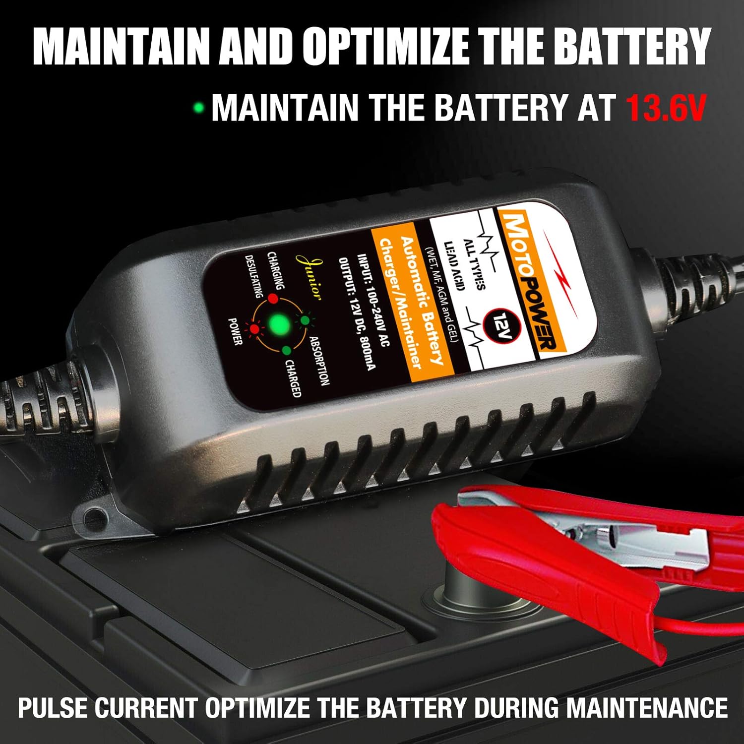 Thumbnail 5 de MOTOPOWER MP0205A 12V 800mA cargador inteligente