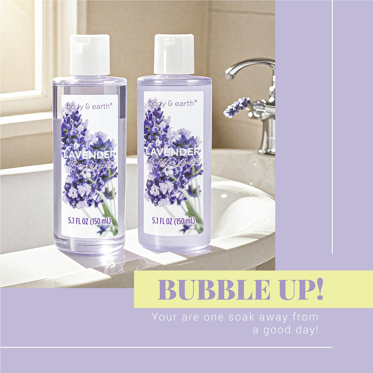 Detalle de BODY & EARTH Spa Gift Basket 11pcs Lavender