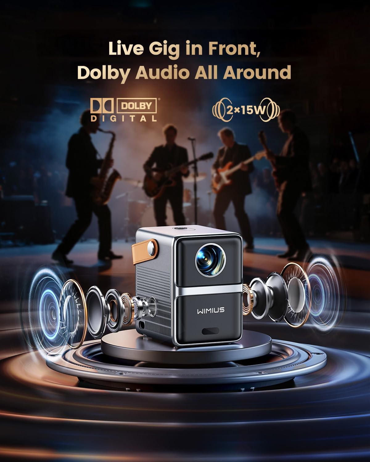 Thumbnail 2 de WiMiUS P61 PRO 4K Mini Projector