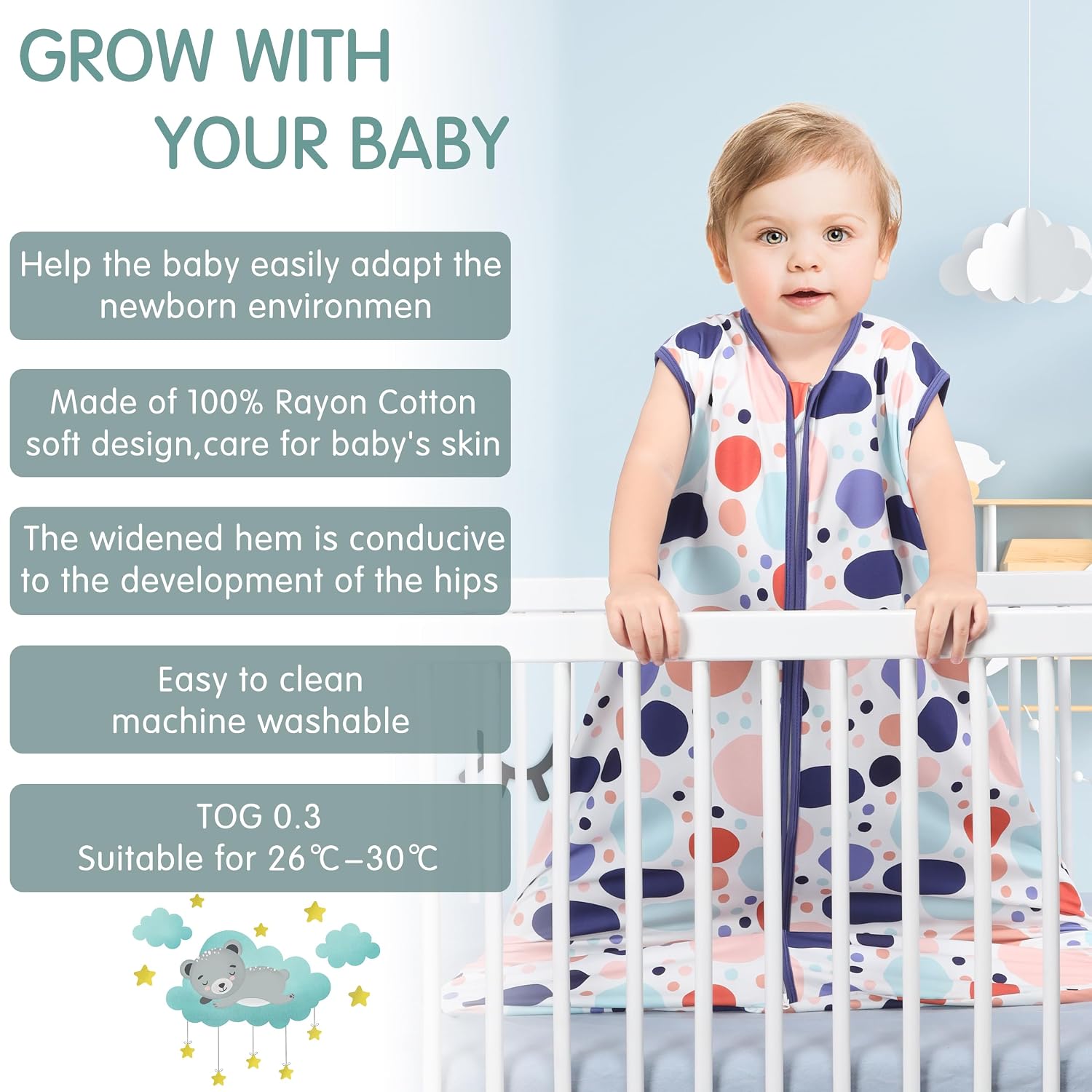 Detalle de GUNTAIL Baby Sleep Sack, 12–18 Months