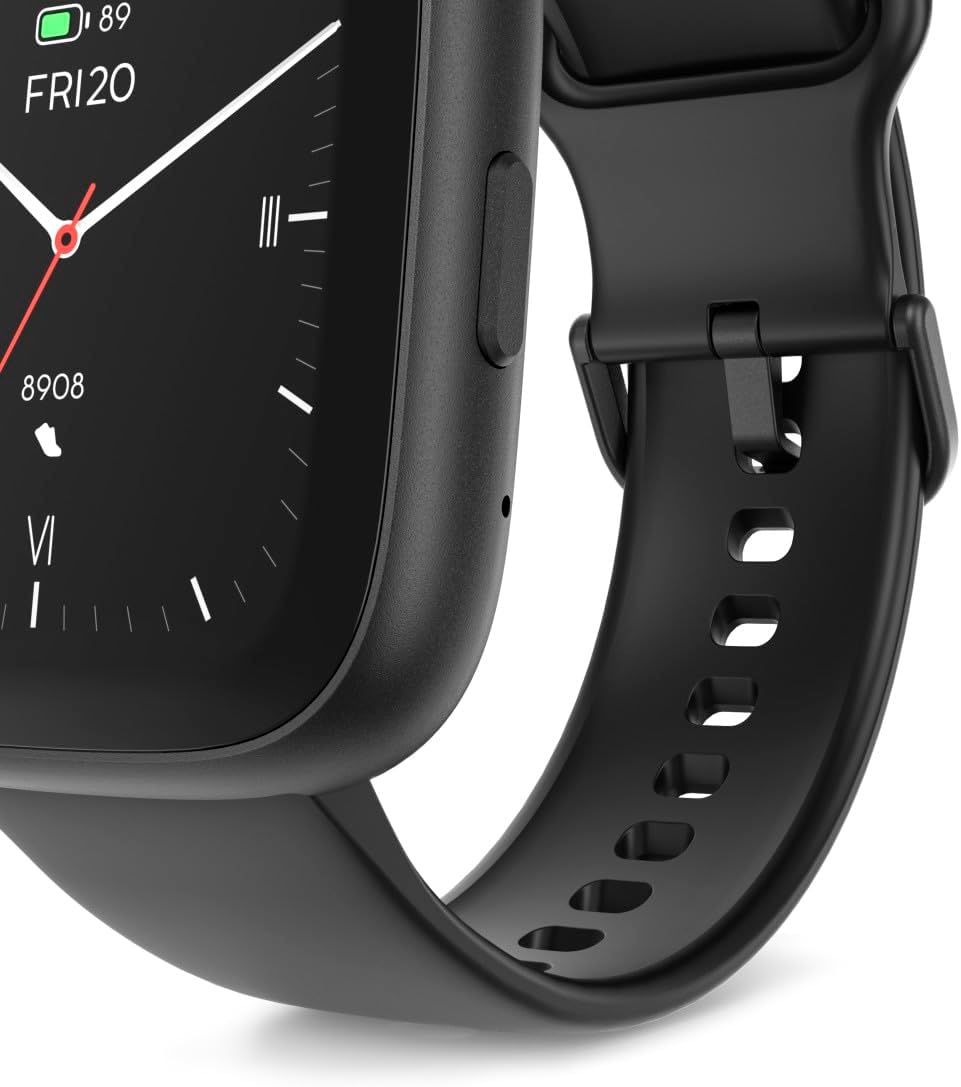 Detalle de Hama Montre Intelligente avec écran couleur 1,65" – 100 sports, IP68, suivi santé et assistant vocal