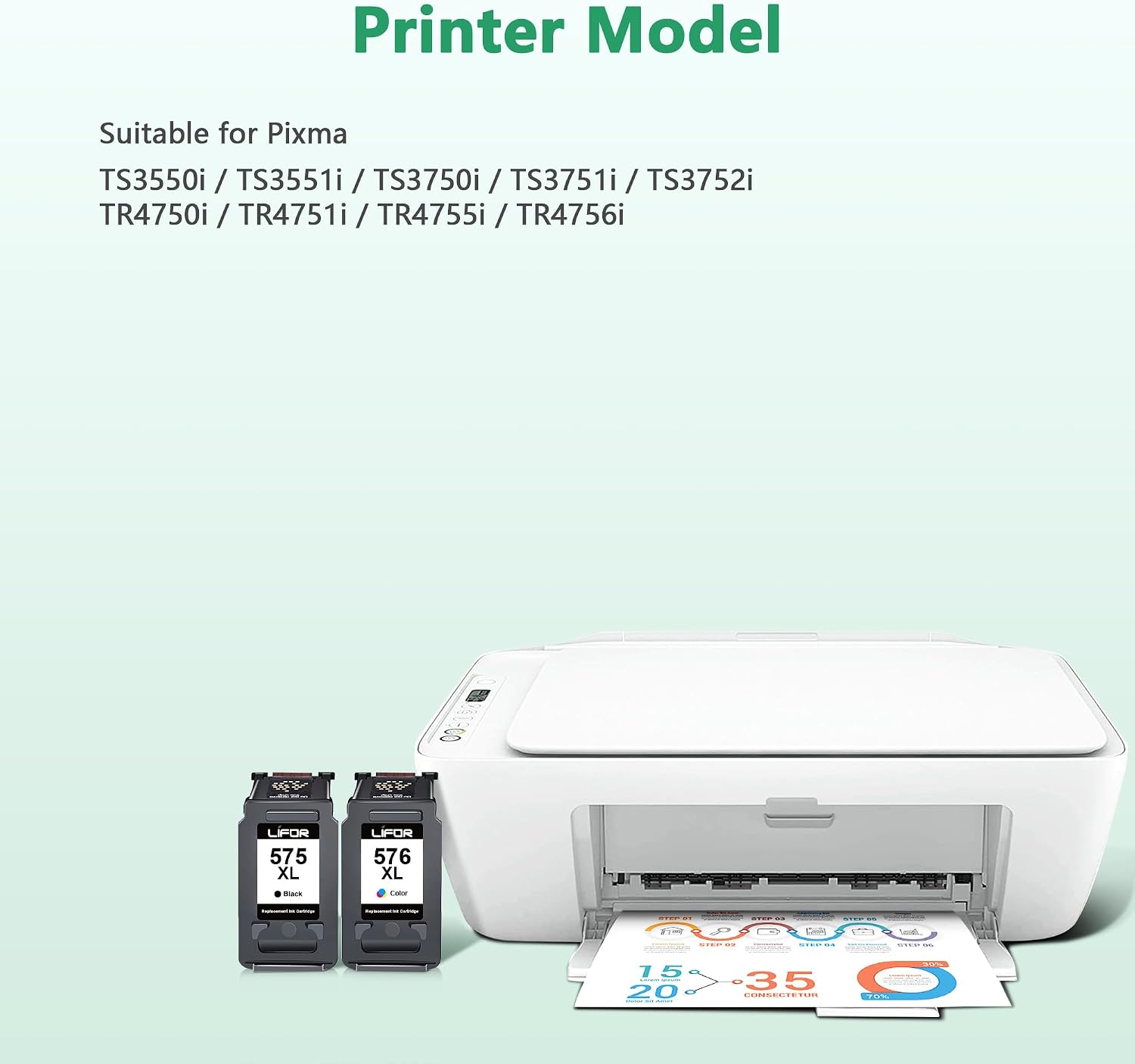 Detalle 2 de LIFOR 575XL/576XL Ink Cartridges 2-pack