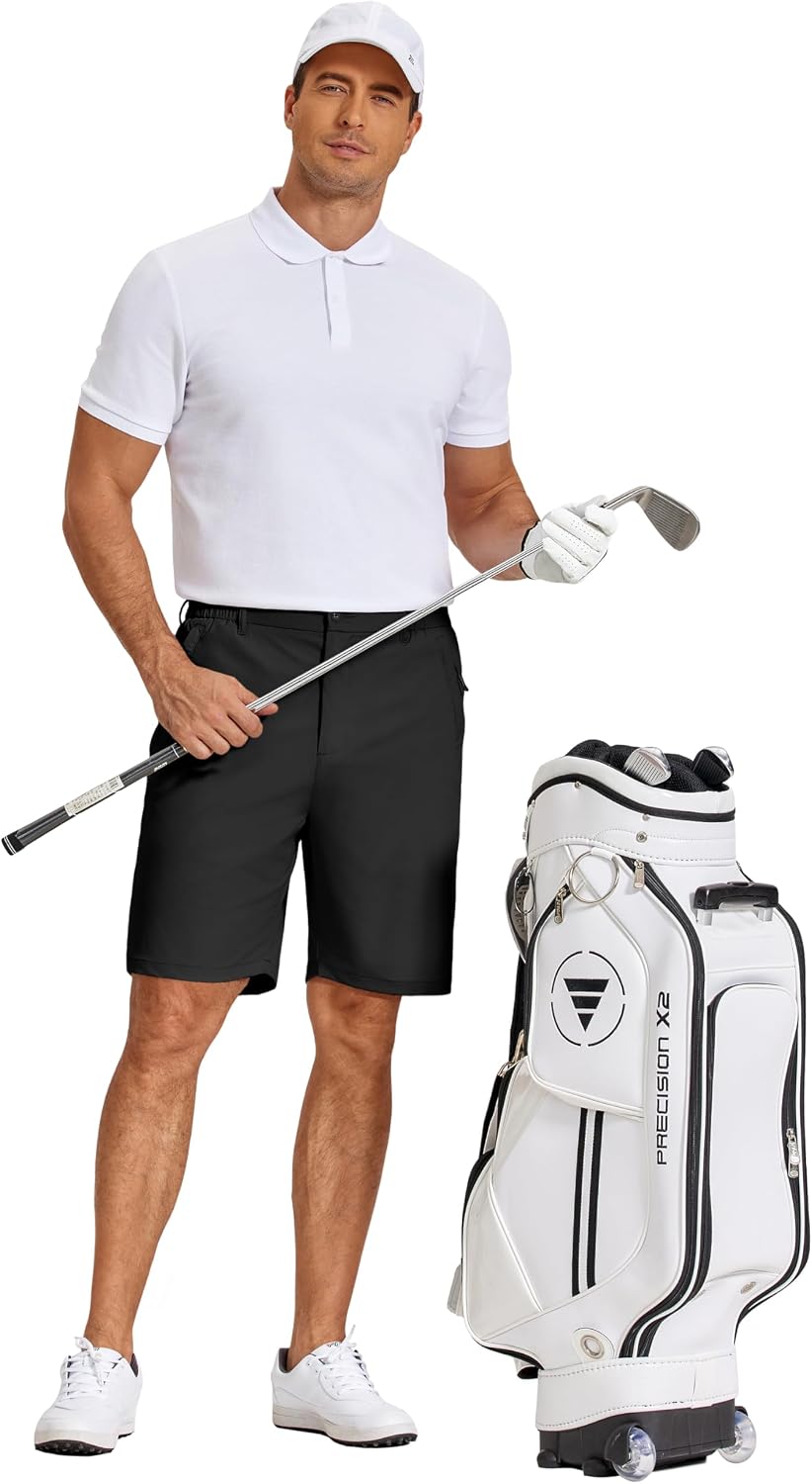 Detalle de COOFANDY Men's Stretch Golf Shorts 7" Lightweight Hybrid Shorts
