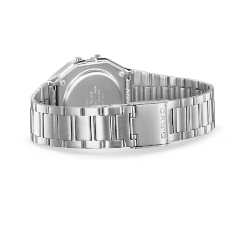 Detalle 2 de Casio Orologio da Uomo Digitale A158WEA-1EF: cinturino in acciaio inox, stile versatile