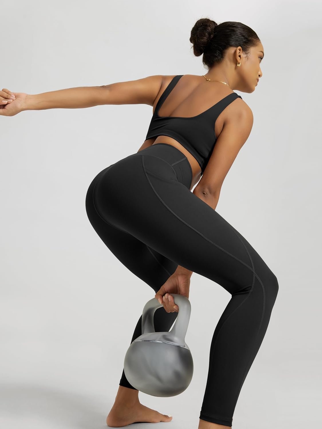 Thumbnail 3 de ODODOS Women’s High-Waisted Yoga Leggings with Pockets (Tummy Control, Non-See-Through)