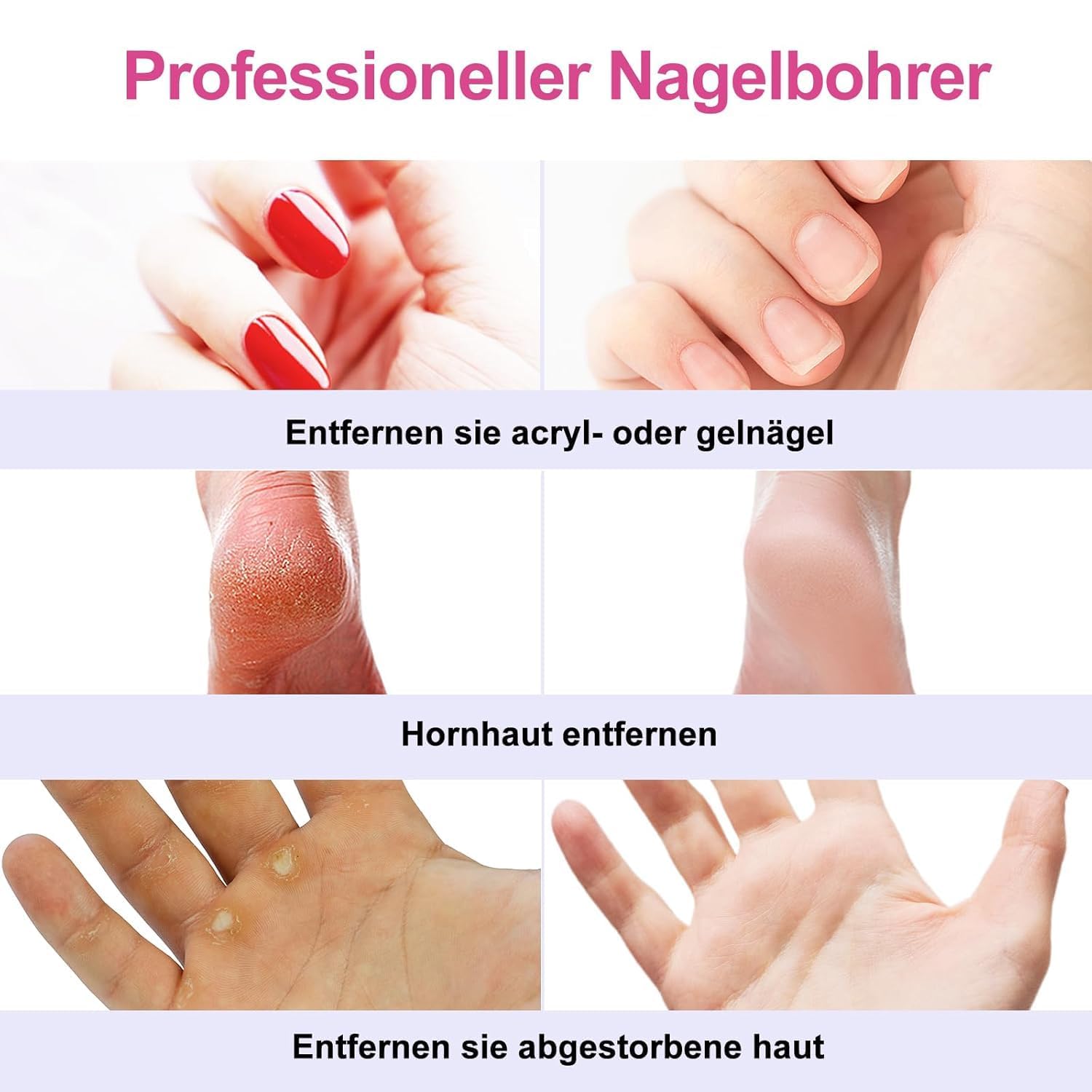 Thumbnail 3 de COSLUS C20 kabelloser Nagelfräser 11‑in‑1 für Maniküre & Pediküre